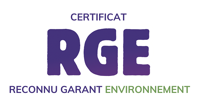 Logo de la certification RGE (Reconnu Garant Environnement)