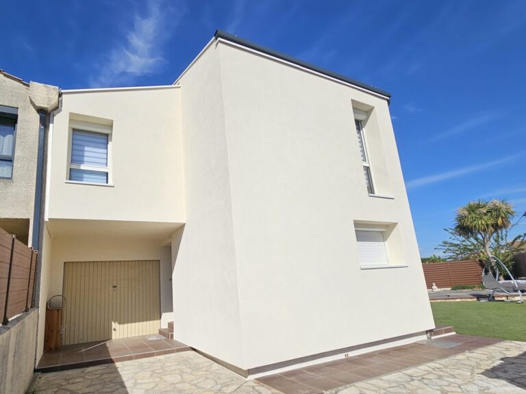 Fin de travaux ITE sur villa mitoyenne