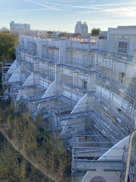 Photographie du chantier de la résidence Indigo en cours